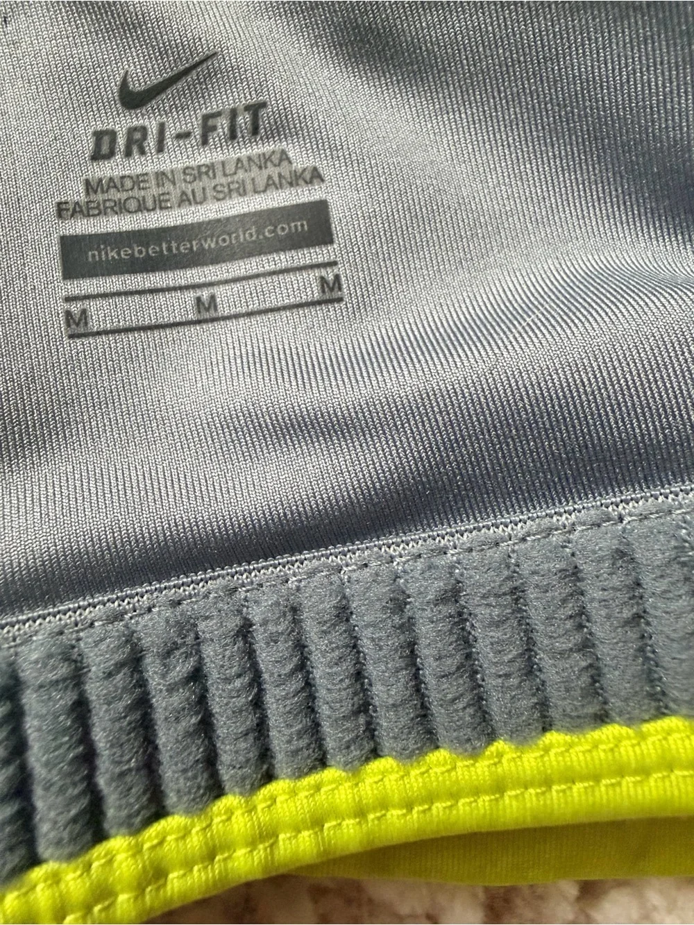 NWOT Nike Women’s Neon Yellow Racerback Padded Sports Bra